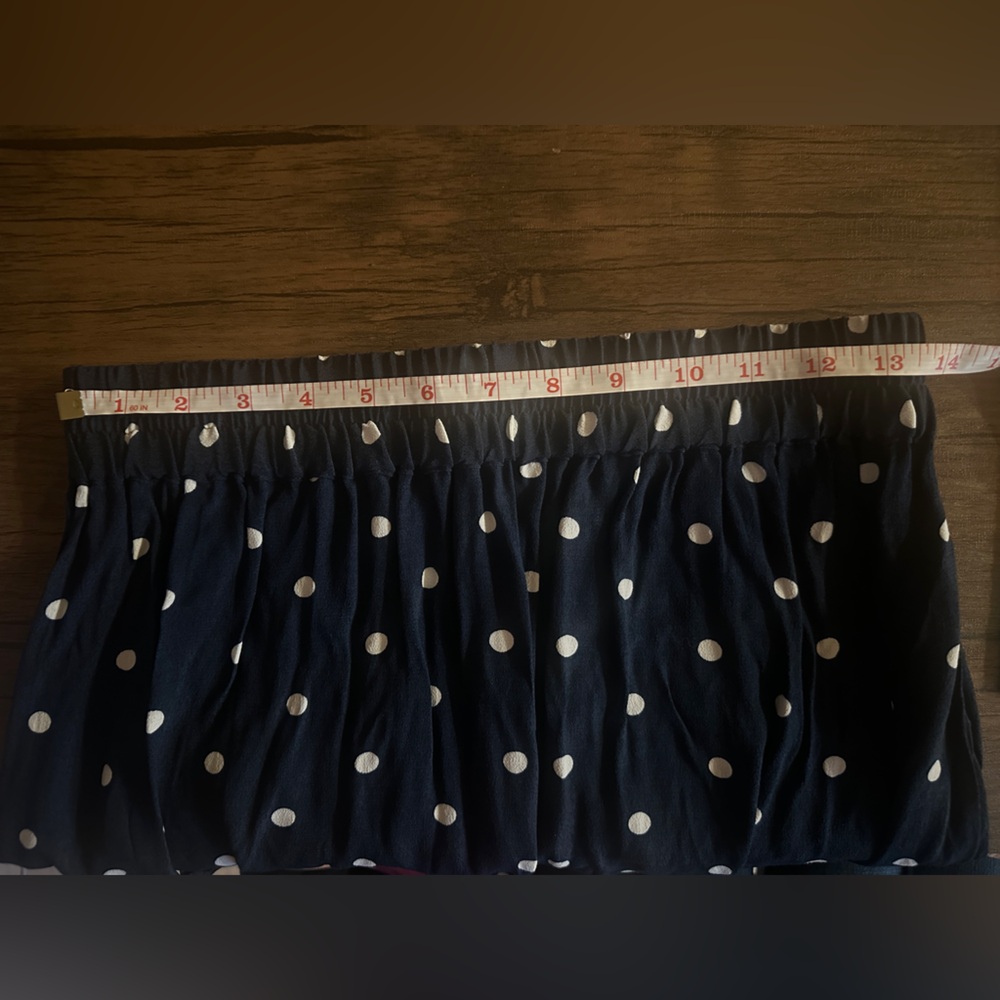 LOFT Blue Ruffled Knee-Length Skirt - Picture 7 of 8